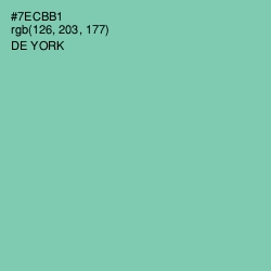 #7ECBB1 - De York Color Image